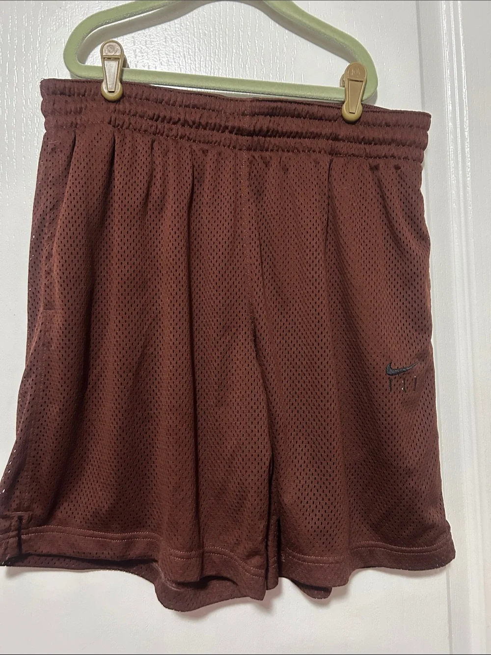 Nike Women's Yellow Snake Print Athletic Shorts & Brown Mesh Shorts